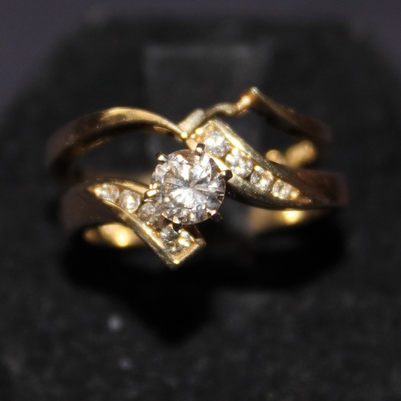 😇 Yellow Gold Wedding Set 😇 - Picture 7 of 12
